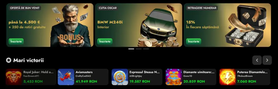 Oscarspin bonus